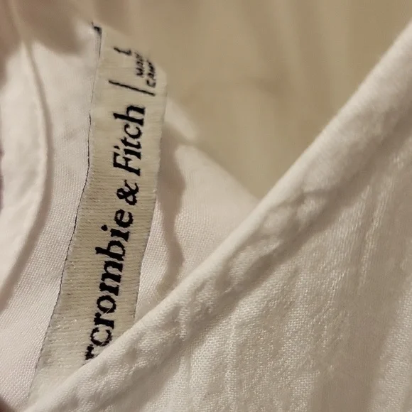 ❤️ ABERCROMBIE & FITCH BOHO TIERED TIE BACK COTTON MIDI DRESS, LARGE - Picture 6 of 8